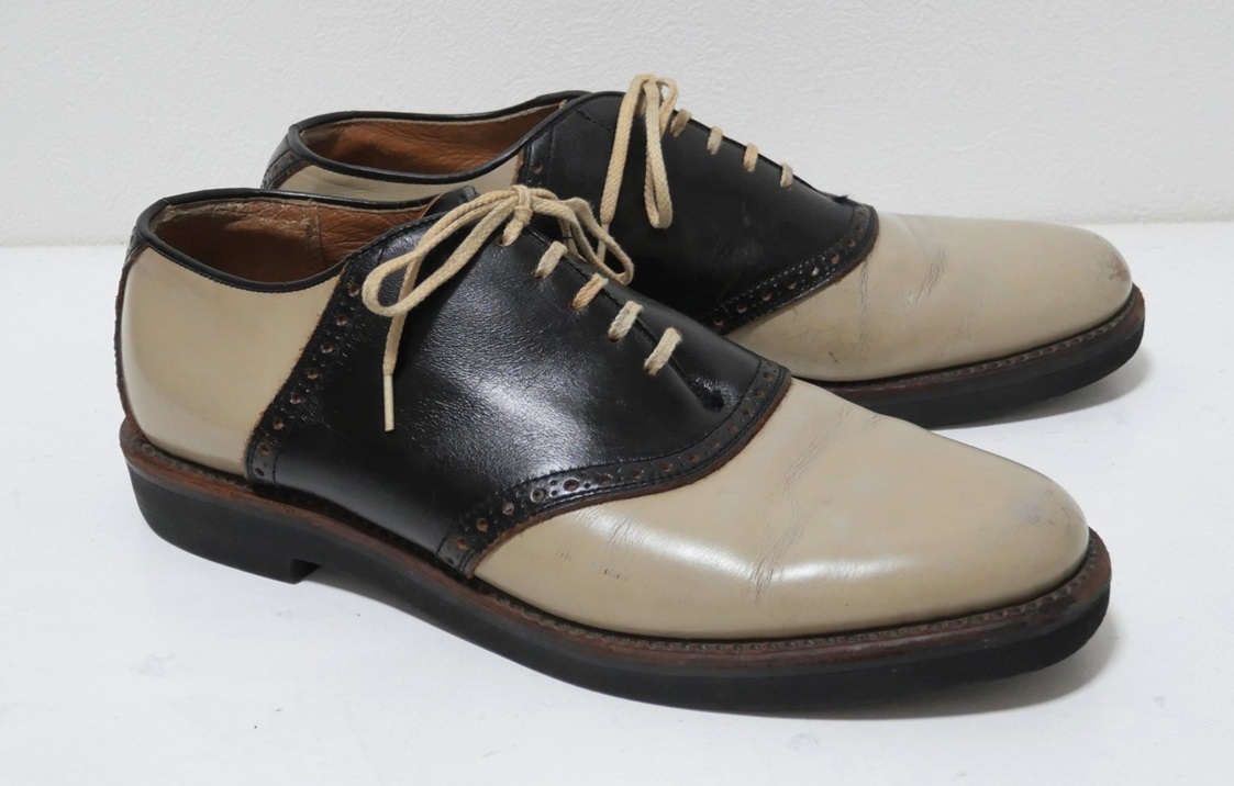 REGAL リーガル サドルシューズ 灰×黒 25 拍卖