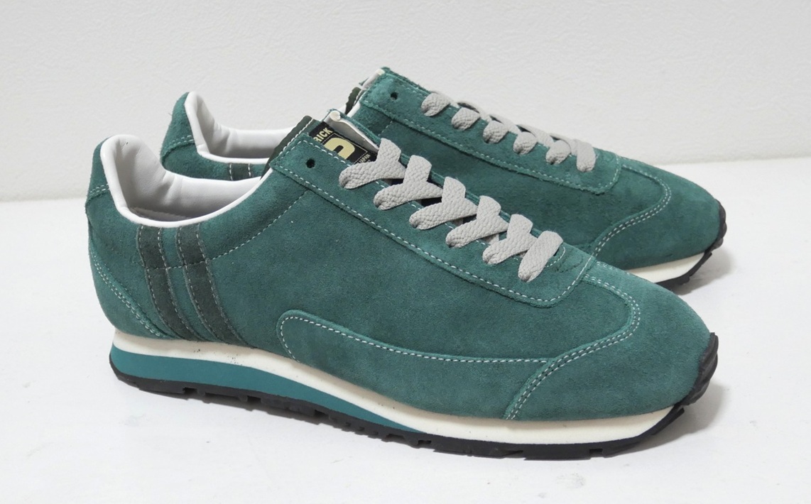 未使用品 パトリック ボストンサン 緑 スエード 40 スニーカー シューズ PATRICK BOSTONSUN拍卖