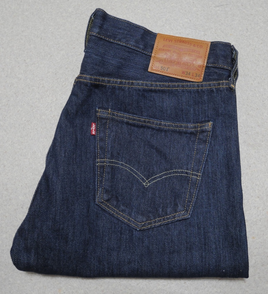 米国製 LEVI'S 00501-2453 501 BIG E デニムパンツ 濃紺 W34 リーバイス プレミアム ビッグE USA製 拍卖