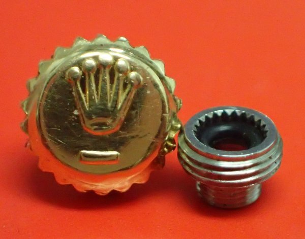 ROLEX ロレックス 純正 603-8 金 リューズ チューブ 6mm デイトジャスト GMT 16203 16233 16263 16713【4N】拍卖