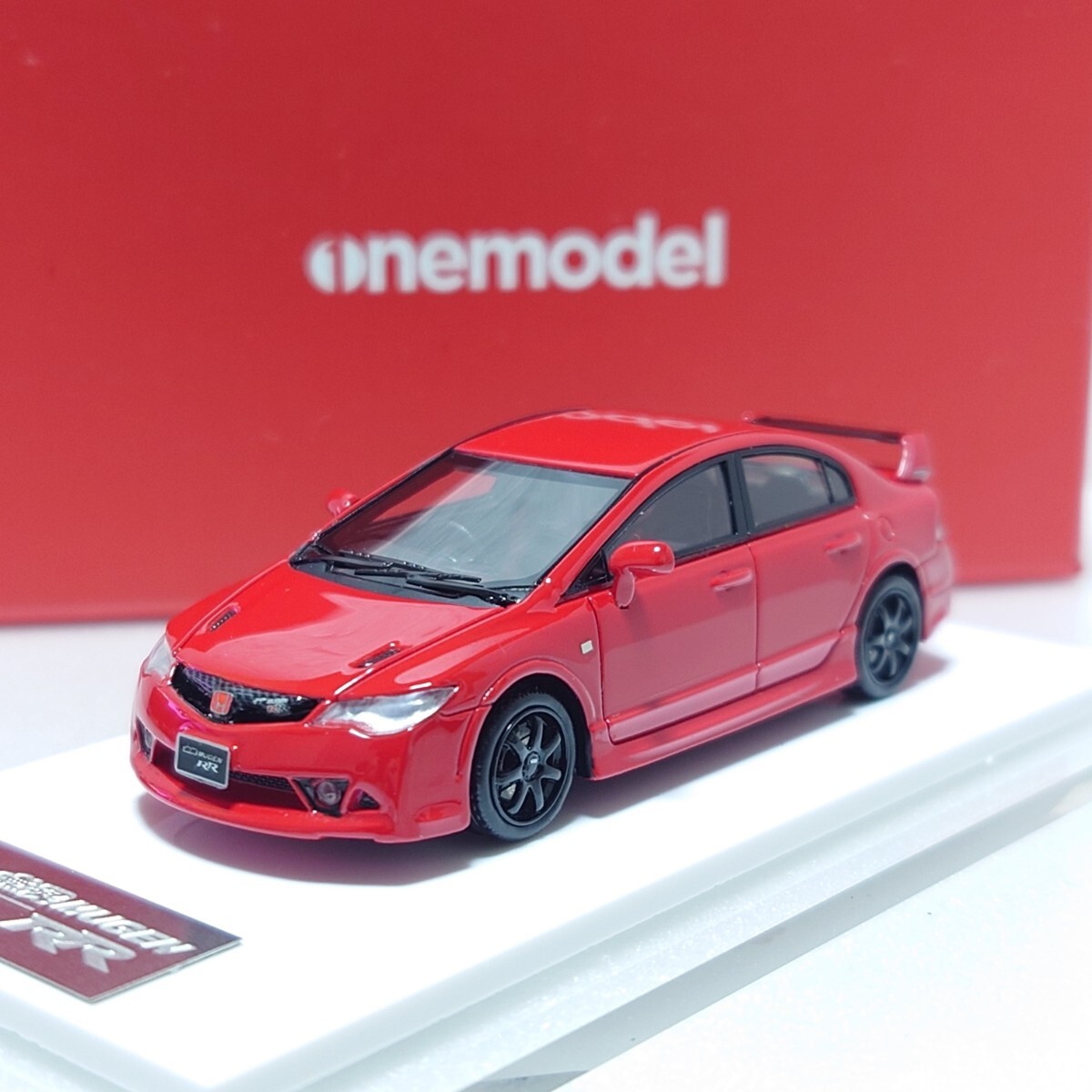 onemodel 1/64 ホンダ シビック 無限RR FD2 レッド ワンモデル Honda Civic Mugen RR Red one model拍卖