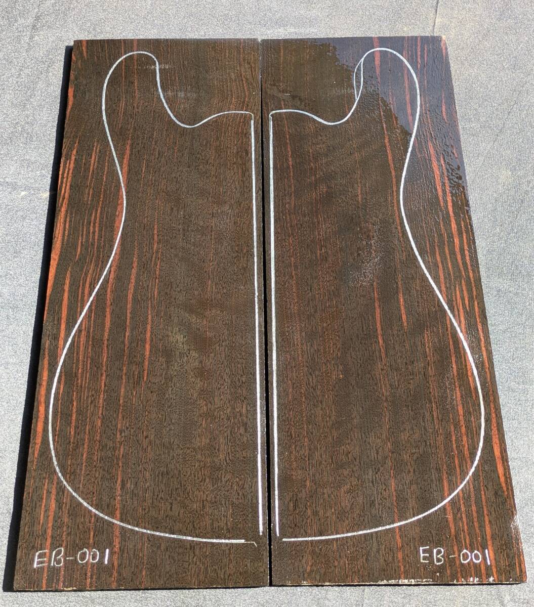 ◆新着◆希少プレミアム・MKS-EDT-001・エレキギター材・マッカーサーエボニー・ドロップトップ・インドネシア産・縞黒檀・Macassar ebony拍卖