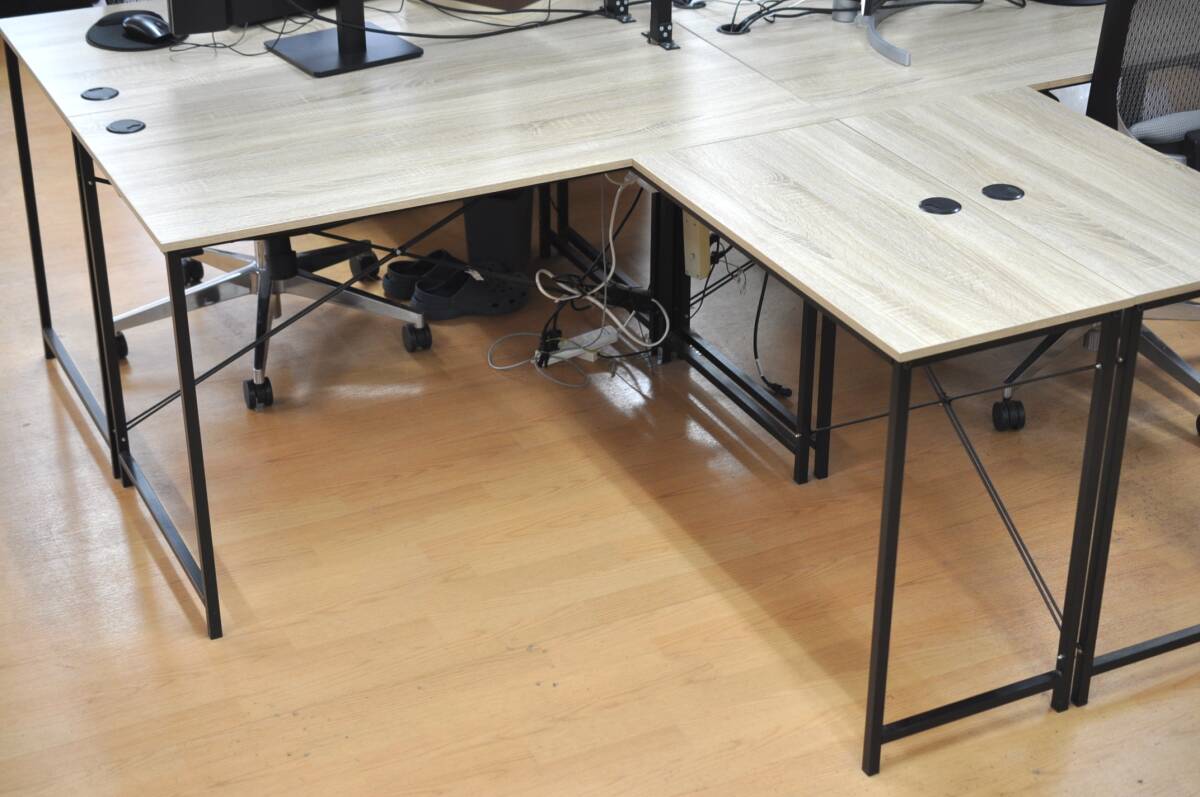 PCデスク L字型 2セット TA2272 ③④拍卖