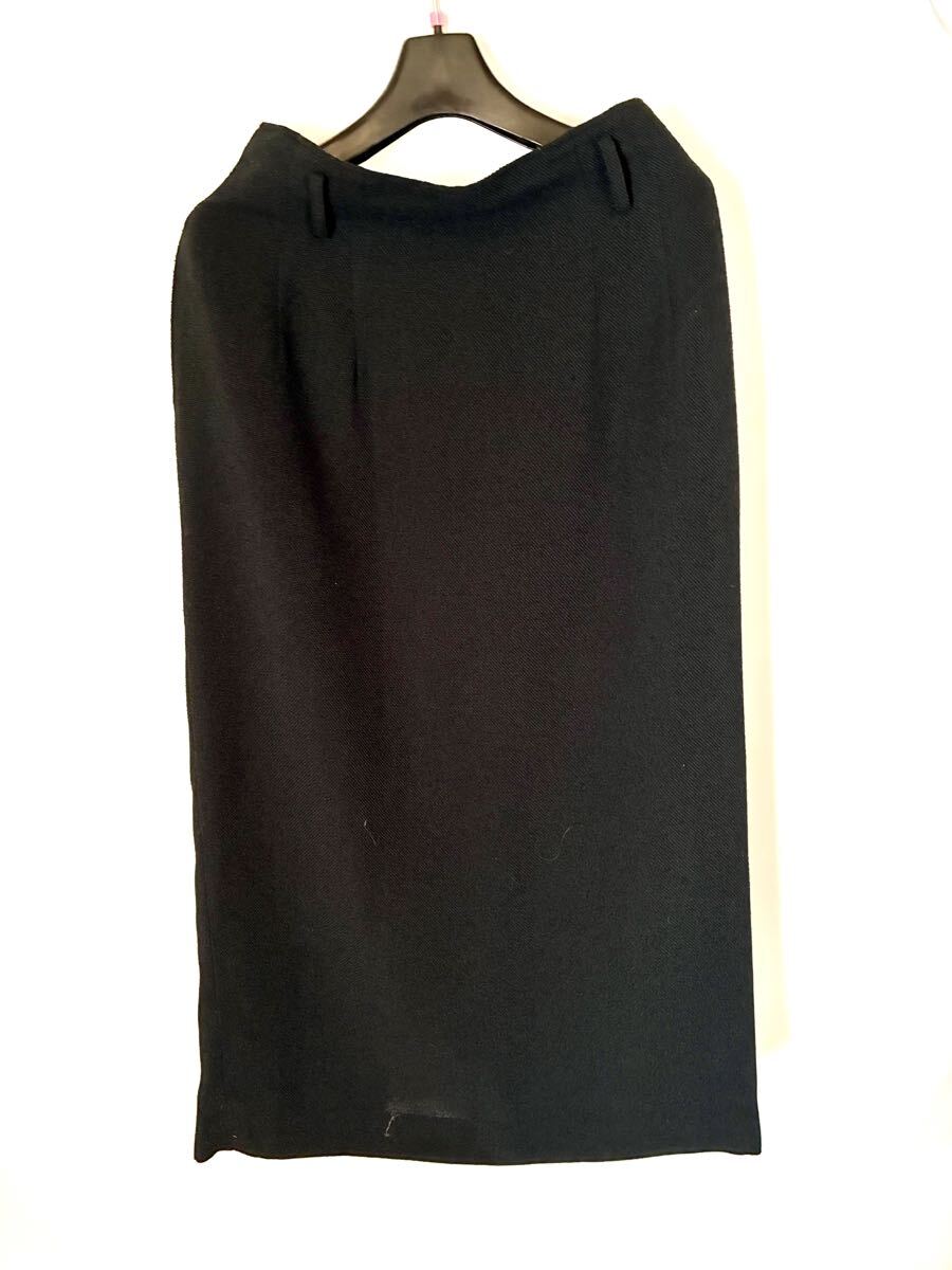 美品上品KINOSHIROシンプルロングスカート黒ブラック13号3L♪着丈84cmポリエステル100%W75-78H105タイトスカート拍卖