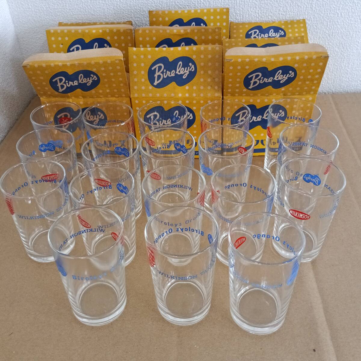 【昭和レトロ】 ウィルキンソン バヤリース グラス18個拍卖