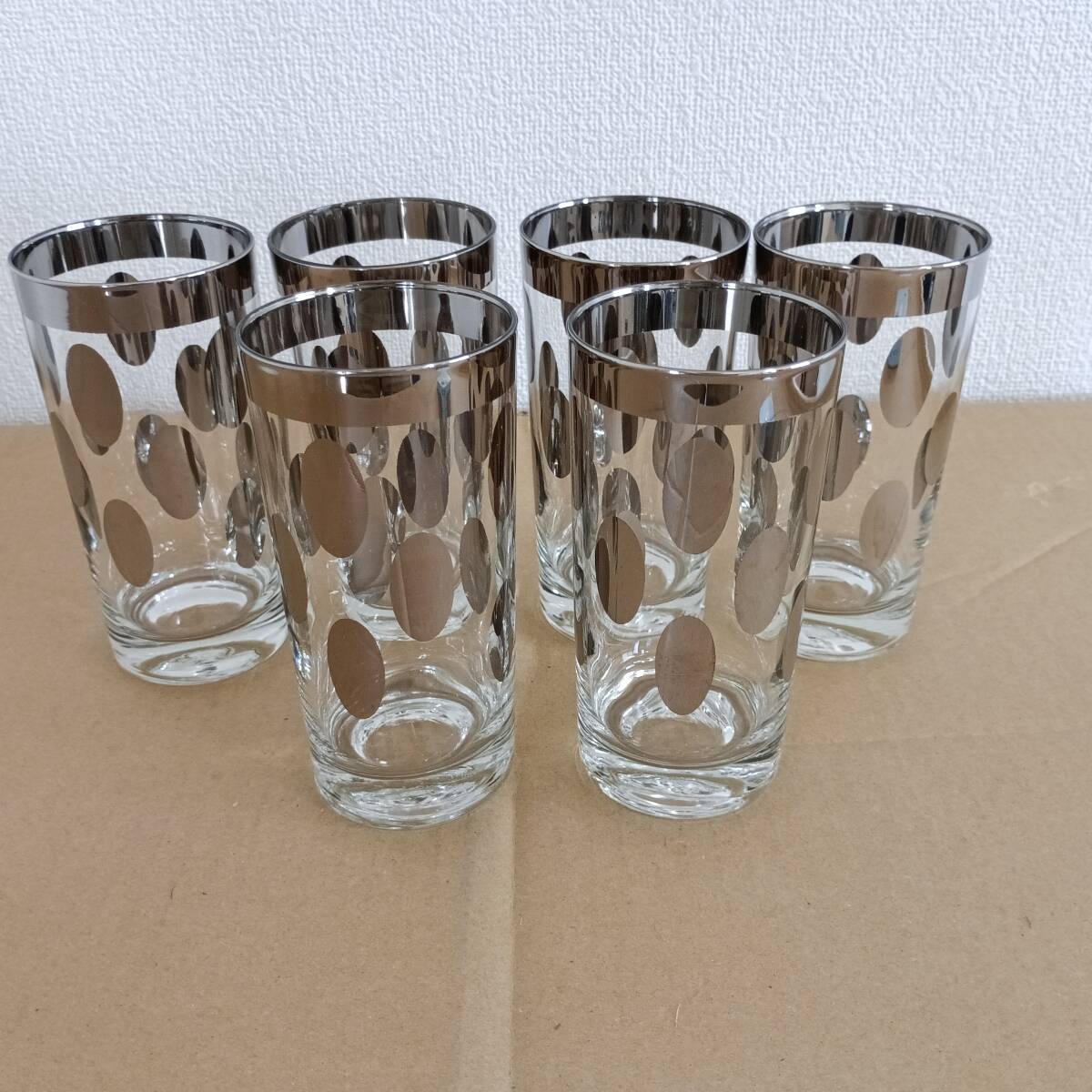 【レトロポップ】 グラス タンブラー 6客 新品未使用拍卖