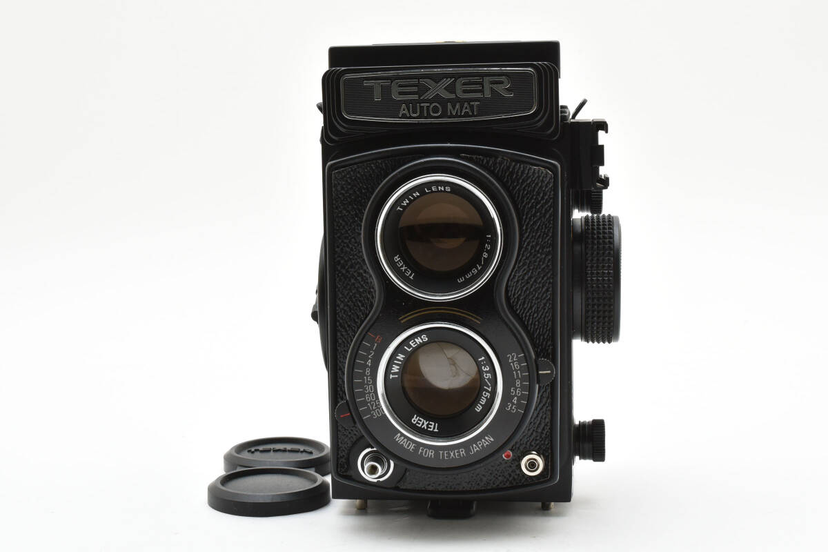 ★極上美品★ TEXER AUTO MAT F3.5 75mm二眼レフカメラ シャッター全速度OK! AU4905#444#00022拍卖