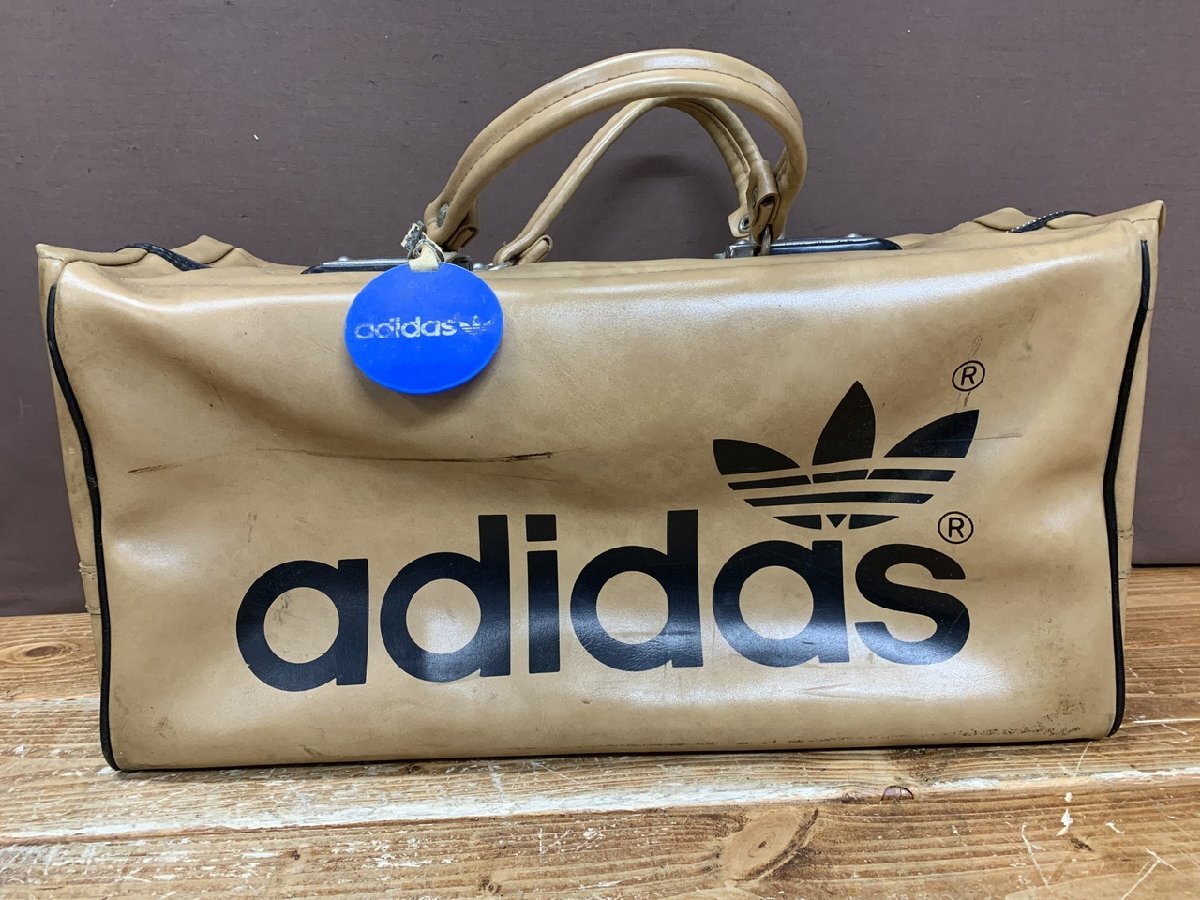 【WS-1150】ヴィンテージ アディダス adidas ボストンバック スポーツバック 三つ葉マーク 現状品 東京引取可【千円市場】拍卖