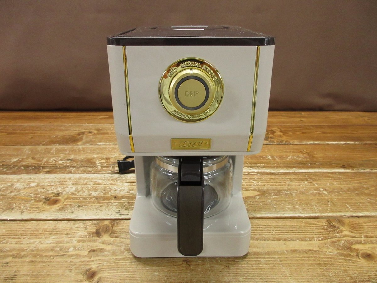 【WS-1179】TOFFY トフィー K-CM5 アロマドリップコーヒーメーカー ドリップ式 通電確認済 現状品 東京引取可 同梱可【千円市場】拍卖