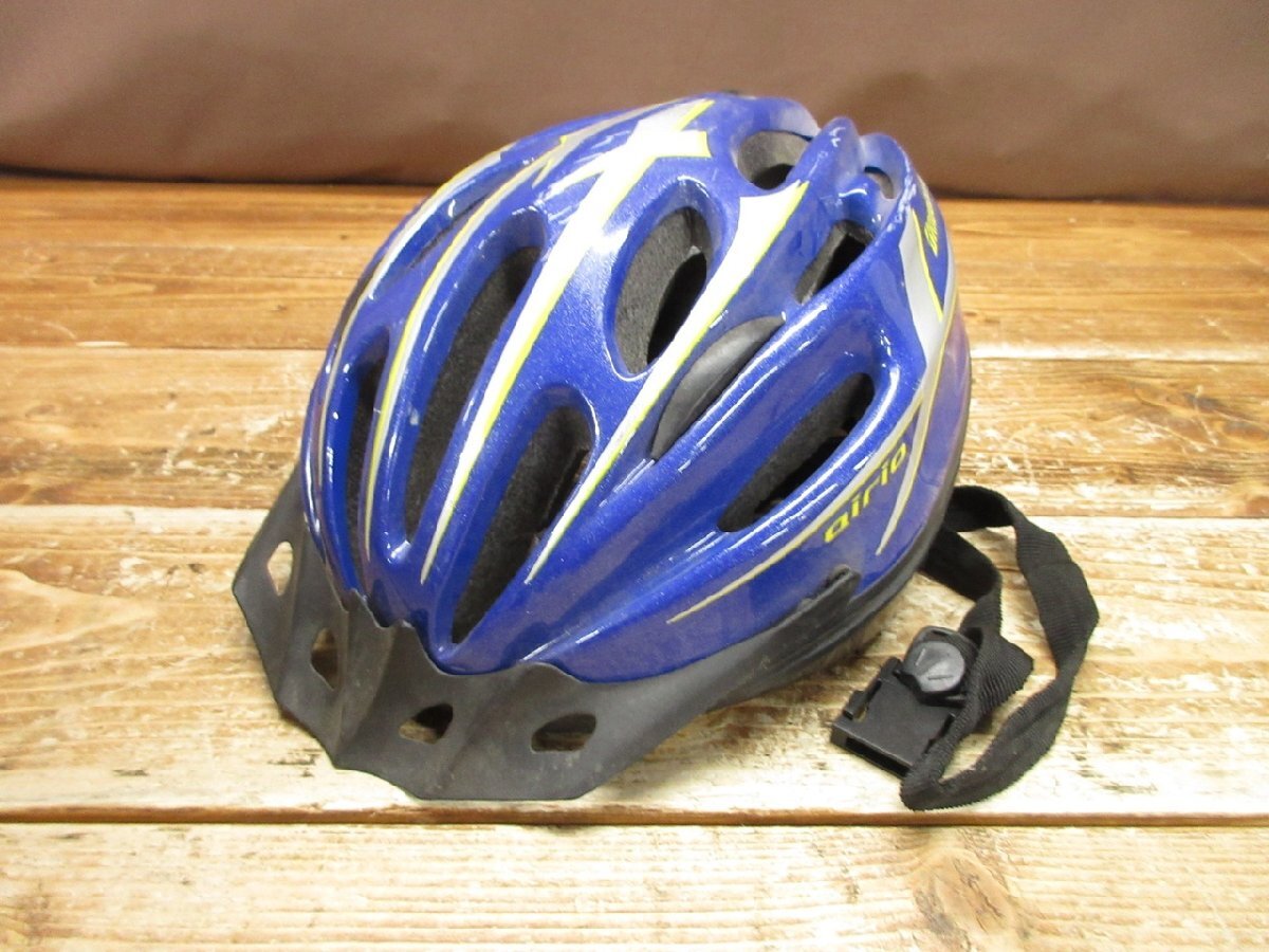 【WB-1254】BRIDGESTONE ブリヂストン 子供用 自転車 ヘルメット airio ブルー系 56-60cm 同梱可 東京引取可 現状品【千円市場】拍卖