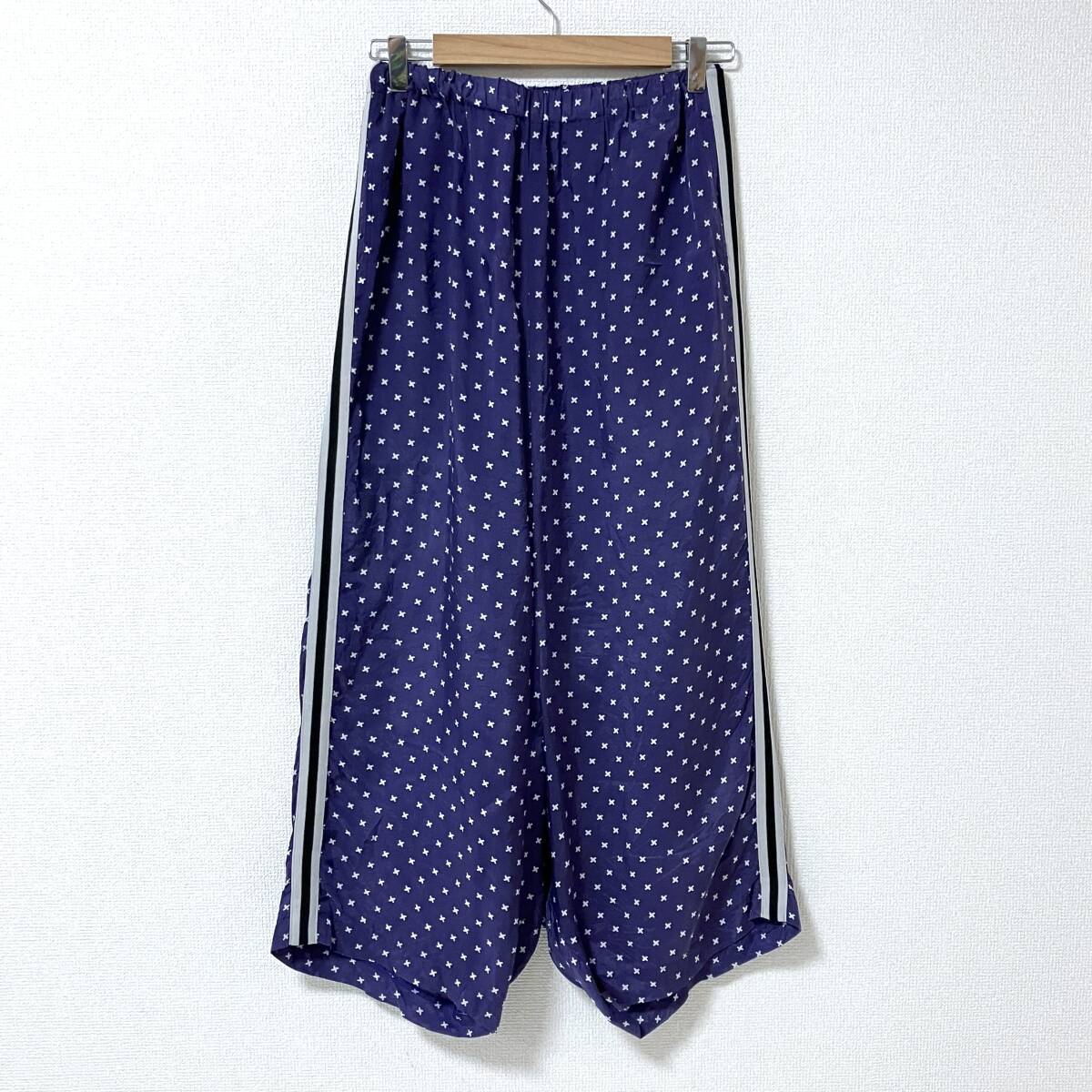 AD2004 コムコム COMME des GARCONS 総柄 イージー ペンギンパンツ 紺系 Mサイズ コムデギャルソン サルエル archive 5050344拍卖