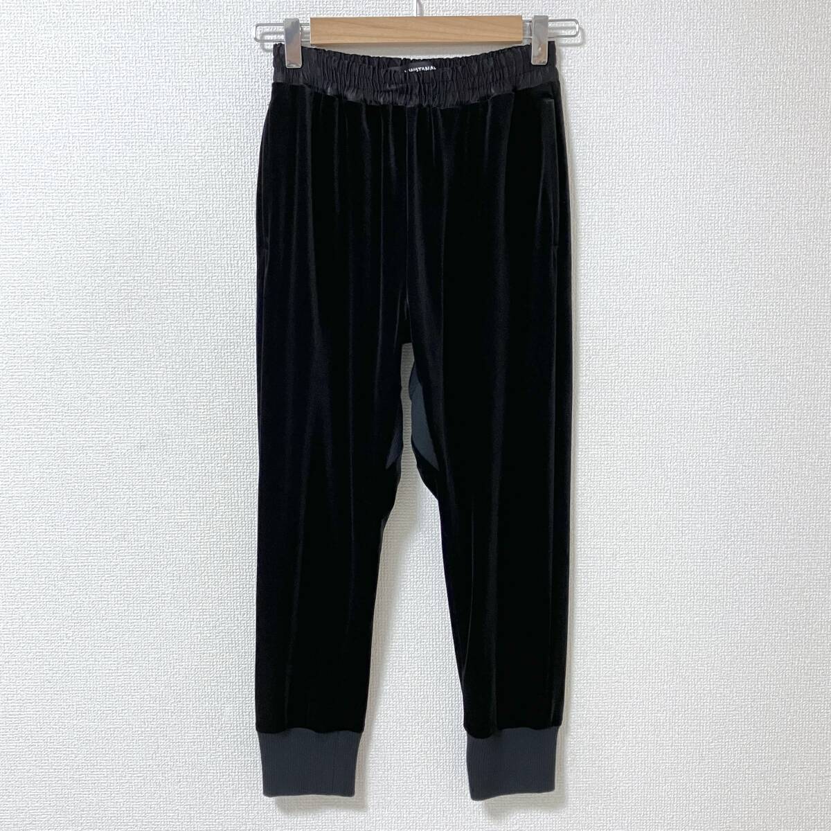 AD2022 JUNYA WATANABE ベロア リブ 切替 イージー サルエル パンツ ブラック 黒 XSサイズ ジュンヤワタナベ ベルベット archive 5060552拍卖
