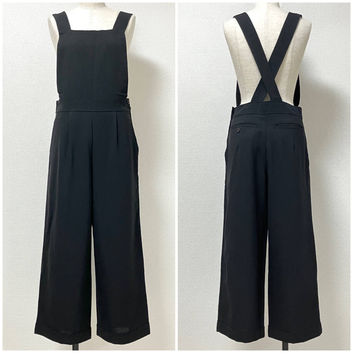 AD1990 tricot COMME des GARCONS ウール サロペット 黒 Sサイズ トリココムデギャルソン オールインワン 90s VINTAGE archive 5060396拍卖