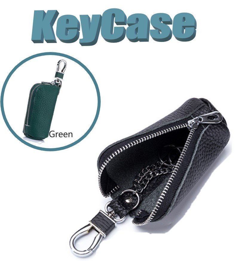 キーケース 本革 グリーン レザー 鍵入れ 小銭入れ 牛革 シンプル レザーキーケース キーリング n523拍卖