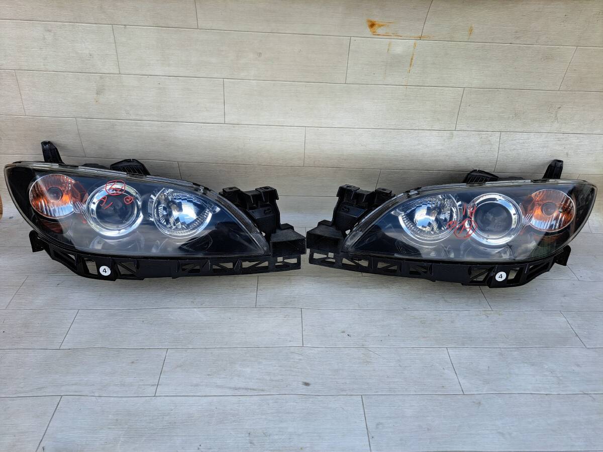 □状態良 A1 マツダ アクセラ BK3P BK系 アクセラ 純正 HID ヘッドライト 左右セット ヘッドランプ 左 右 バラスト拍卖