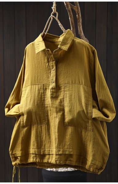 c 2508 裾ゴム フリーサイズ チュニック トップス ナチュラル 綿100% サラサラ 通気性良い ダブルガーゼ 純色7拍卖