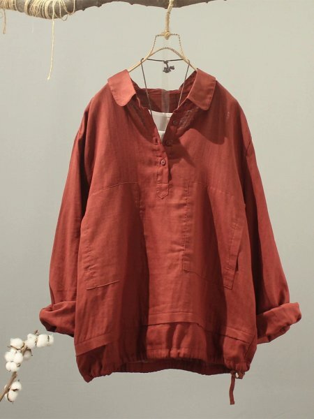 c 2508 裾ゴム フリーサイズ チュニック トップス ナチュラル 綿100% サラサラ 通気性良い ダブルガーゼ 純色1拍卖