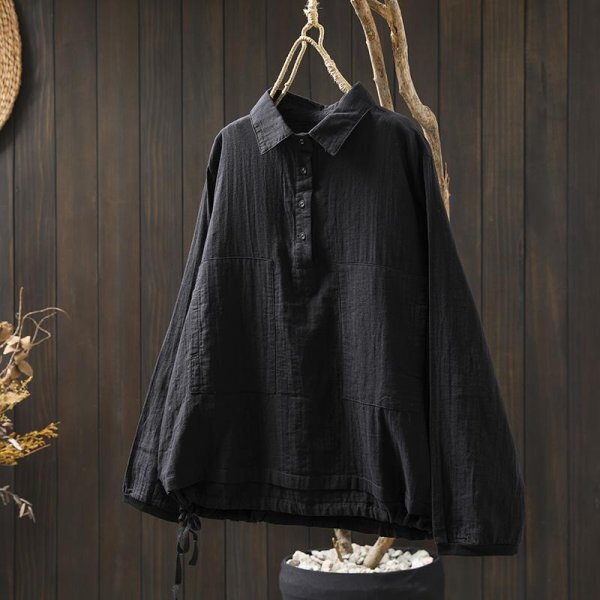 c 2508 裾ゴム フリーサイズ チュニック トップス ナチュラル 綿100% サラサラ 通気性良い ダブルガーゼ 純色6拍卖