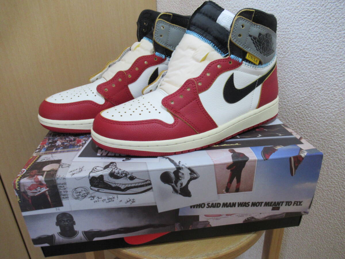 ★UNION(ユニオン)× NIKE(ナイキ)AIR JORDAN 1 Retro High OG Chicago/Shadow (HV8563-600) シカゴ シャドー 26.5cm★ 拍卖