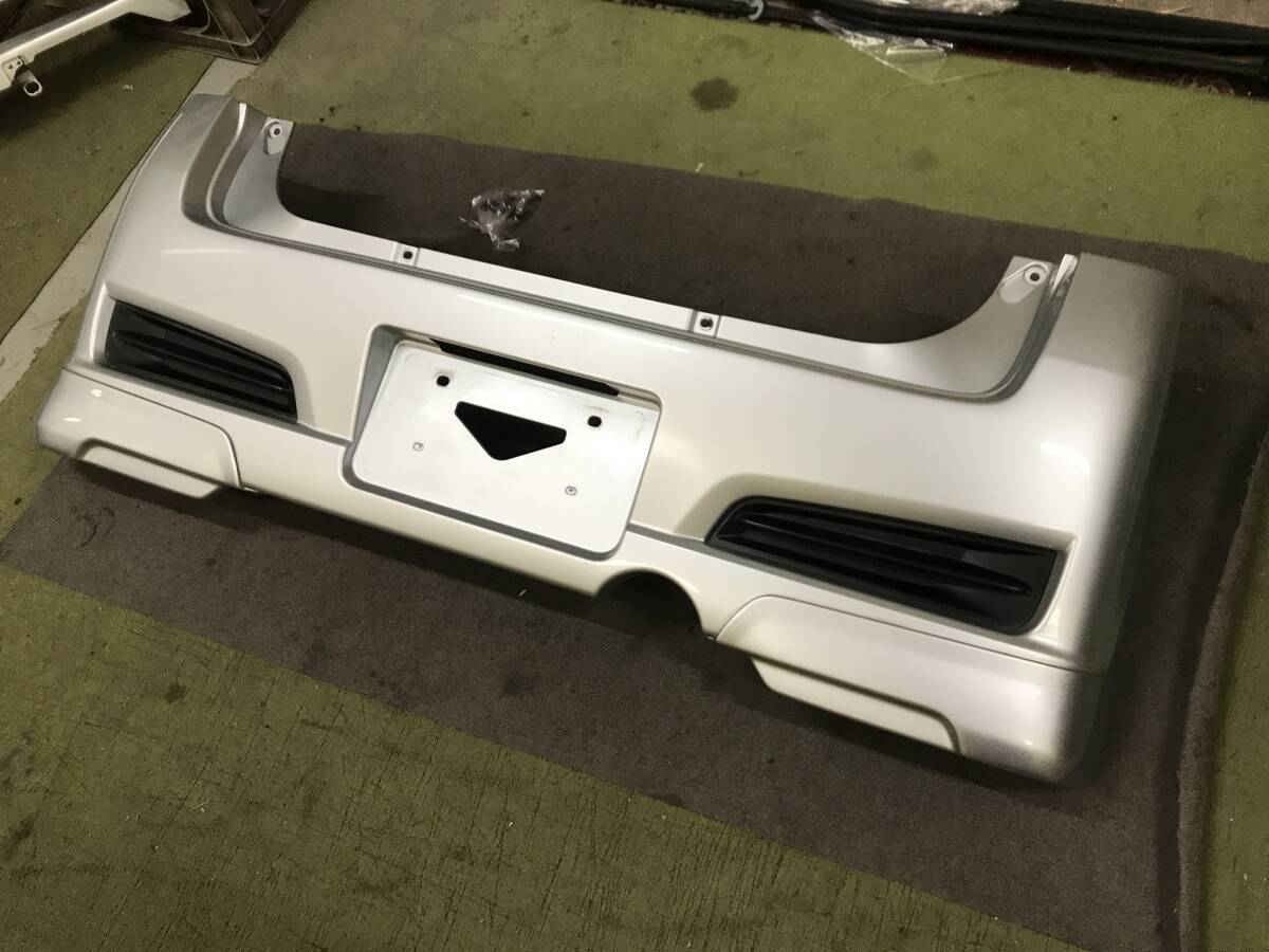 RN1ステラ カスタムRS 純正リアバンパー アンダー付 シルバー/01G拍卖