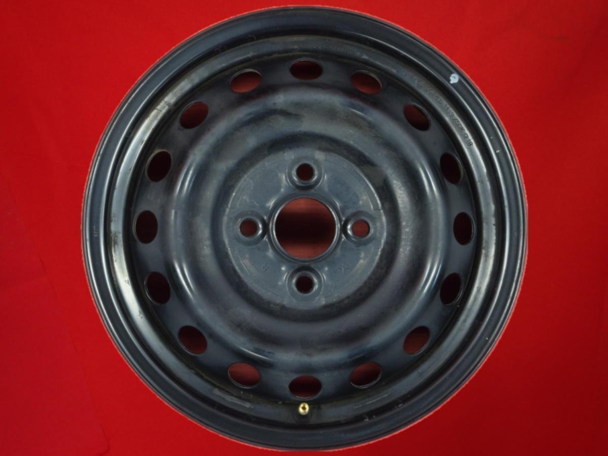 【激安 単品1本】トヨタ ヴィッツ 90系/130系 純正 スチールホイール 鉄ホイール 鉄チン 中古品 14inch 5J +39 PCD100 4穴 ハブ径Φ54 cc14拍卖