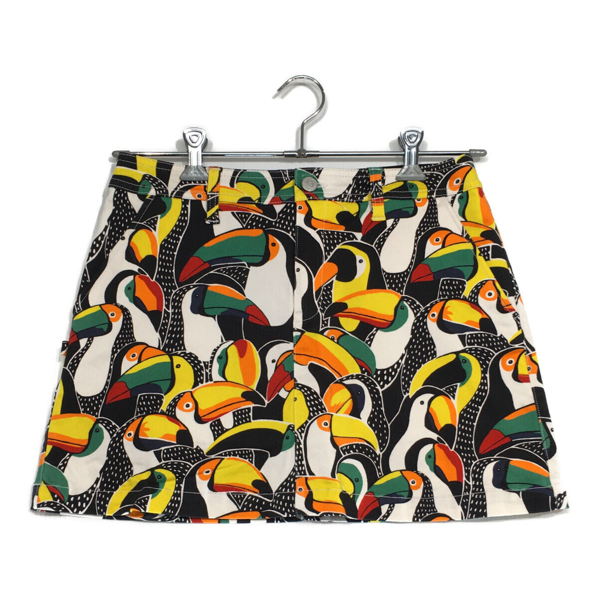 coco 中古 【値下げ】ジャックバニー Jack Bunny!! レディース スカート 2(L) マルチカラー 鳥柄 レターパックプラス発送可 099986拍卖