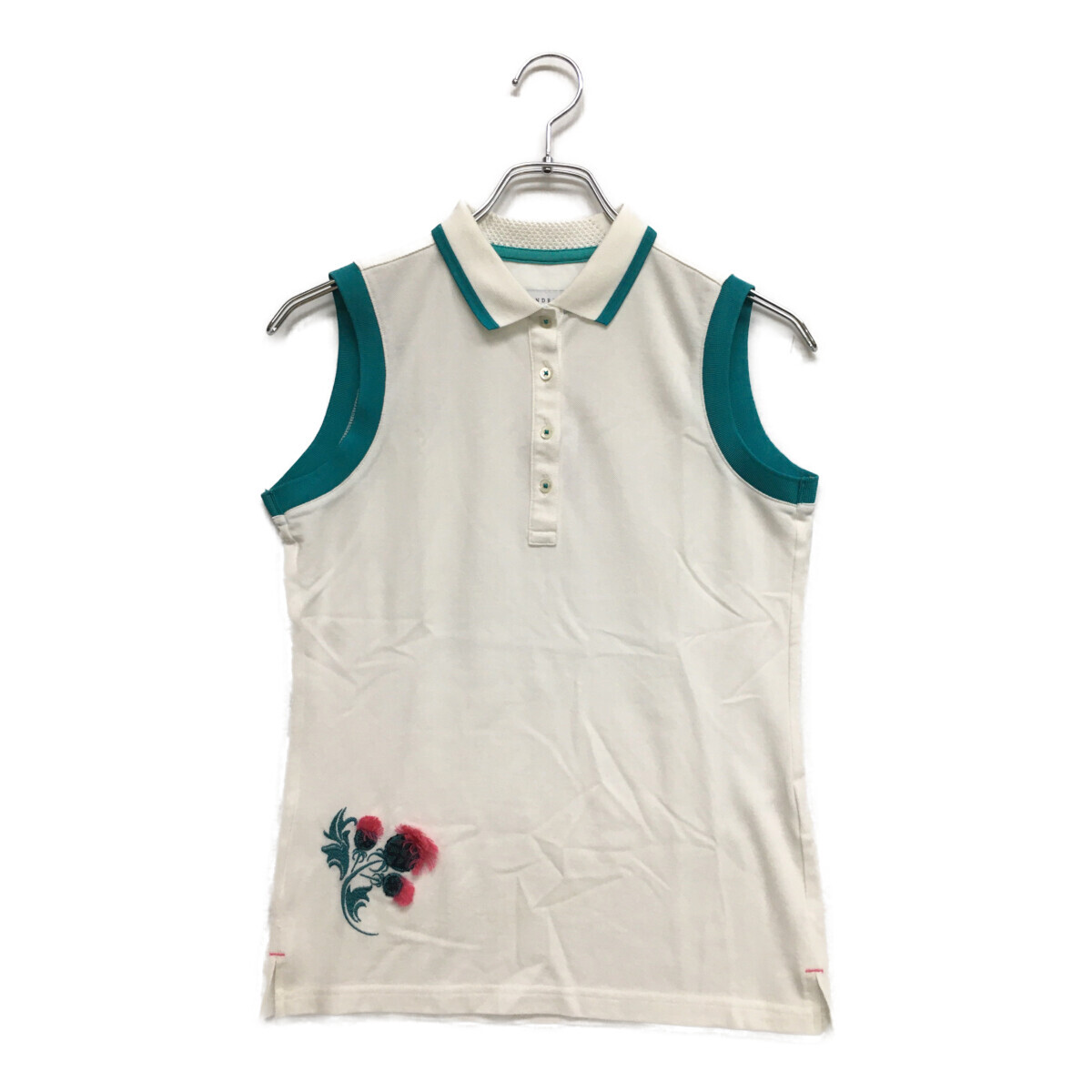 coco 中古【値下げ】 セントアンドリュース StANDREWS レディース ノースリーブ S 白 ホワイト ネコパケ発送可 103263拍卖