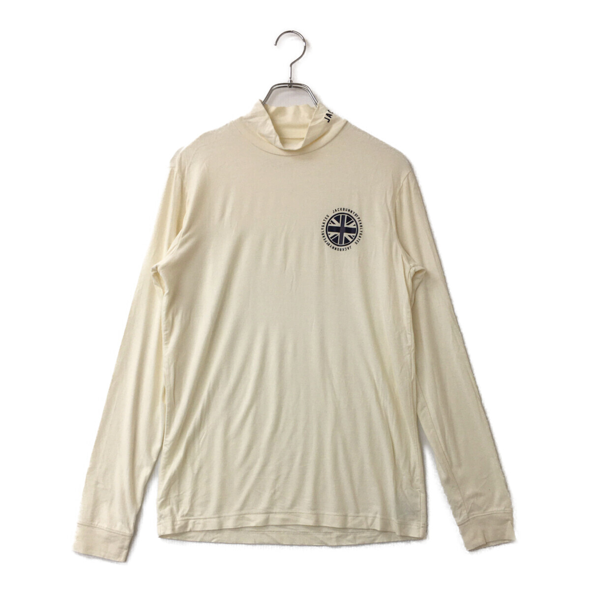 coco 中古【値下げ】 ジャックバニー Jack Bunny!! メンズ 長袖シャツ 5(L) 白 ハイネック 微起毛 レターパックプラス発送可 87366拍卖