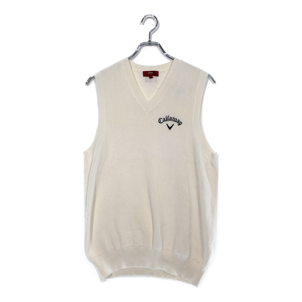 coco 中古【値下げ】 キャロウェイ Callaway メンズ ベスト M 白 ホワイト レッドレーベル ニット レターパックプラス発送可 101692拍卖