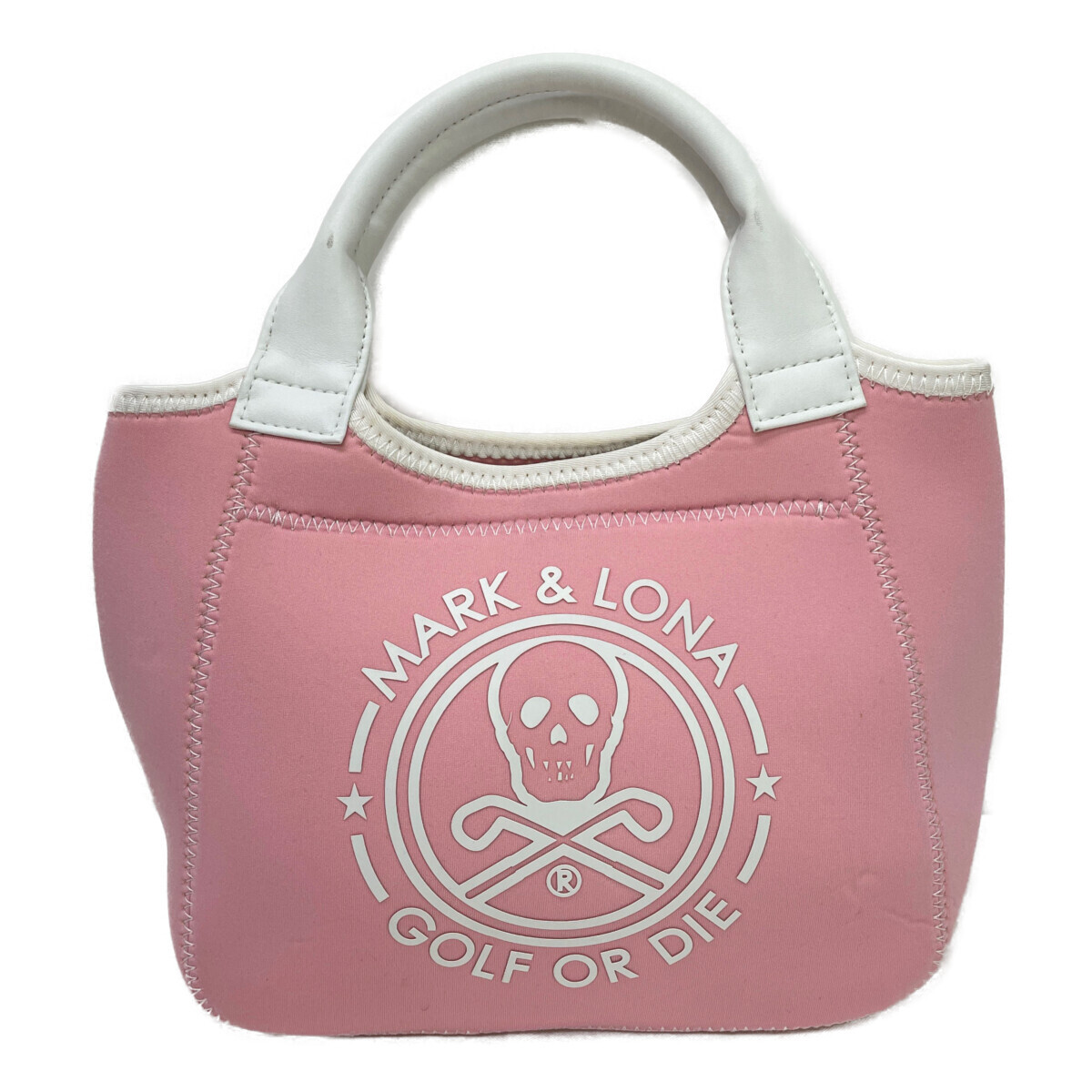 coco 中古【値下げ】マークアンドロナ カートバッグ ピンク パルサーミニトートバッグ ネオプレン素材 レターパックプラス発送可 K4211拍卖