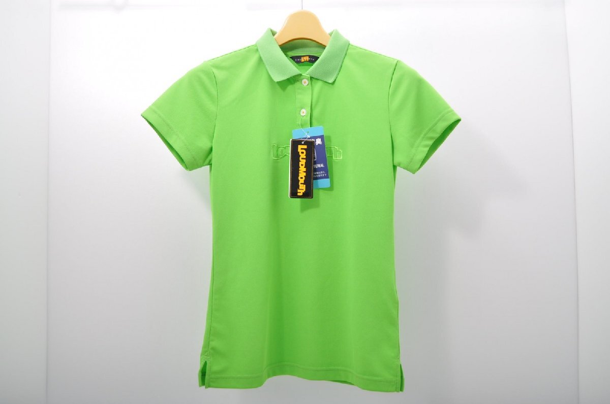 coco 未使用品【値下げ】 ラウドマウス LOUDMOUTH レディース 半袖ポロシャツ S 緑 グリーン系 シンプル レターパックプラス発送可 76720拍卖