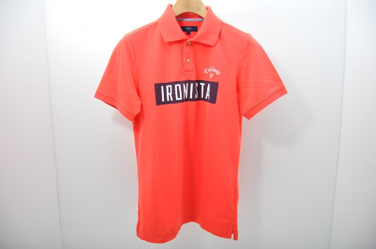 coco 中古【値下げ】 キャロウェイ Callaway メンズ 半袖ポロシャツ M ピンク ピンク シンプル レターパックプラス発送可 76360拍卖