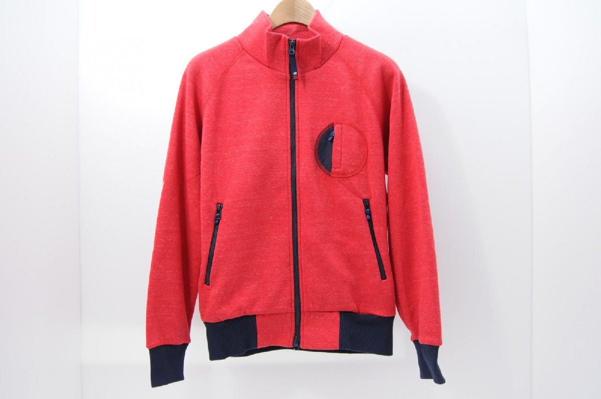 coco 中古【値下げ】 ロサーセン ROSASEN メンズ 長袖ダブルジップアウター M 赤 レッド 裏起毛 レターパックプラス発送可 71794拍卖