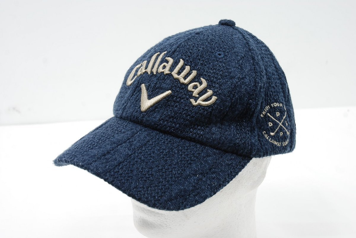 coco 中古【値下げ】 キャロウェイ Callaway レディースキャップ フリー ネイビー 紺 レターパックプラス発送可 85838拍卖