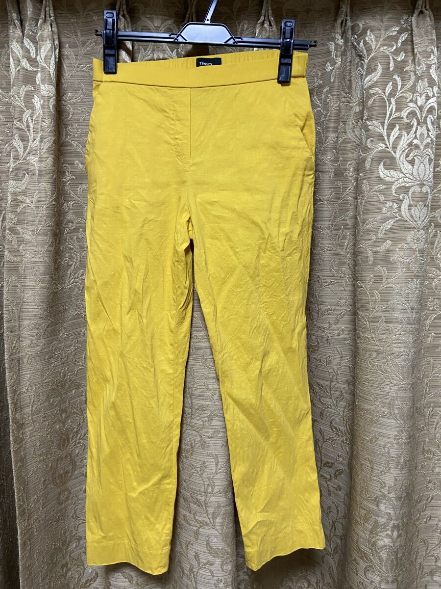 Theory イエローパンツ拍卖
