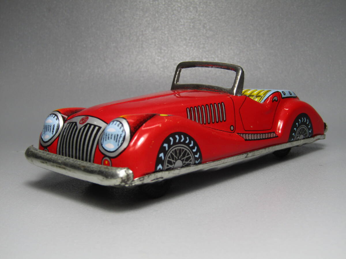 MG TF ブリキ Made in Japan 日本製 赤 オモチャ自動車 三幸製作所 昭和 retoro レトロ フリクション TD MGB BMC B A 細タイヤ ビンテージ拍卖