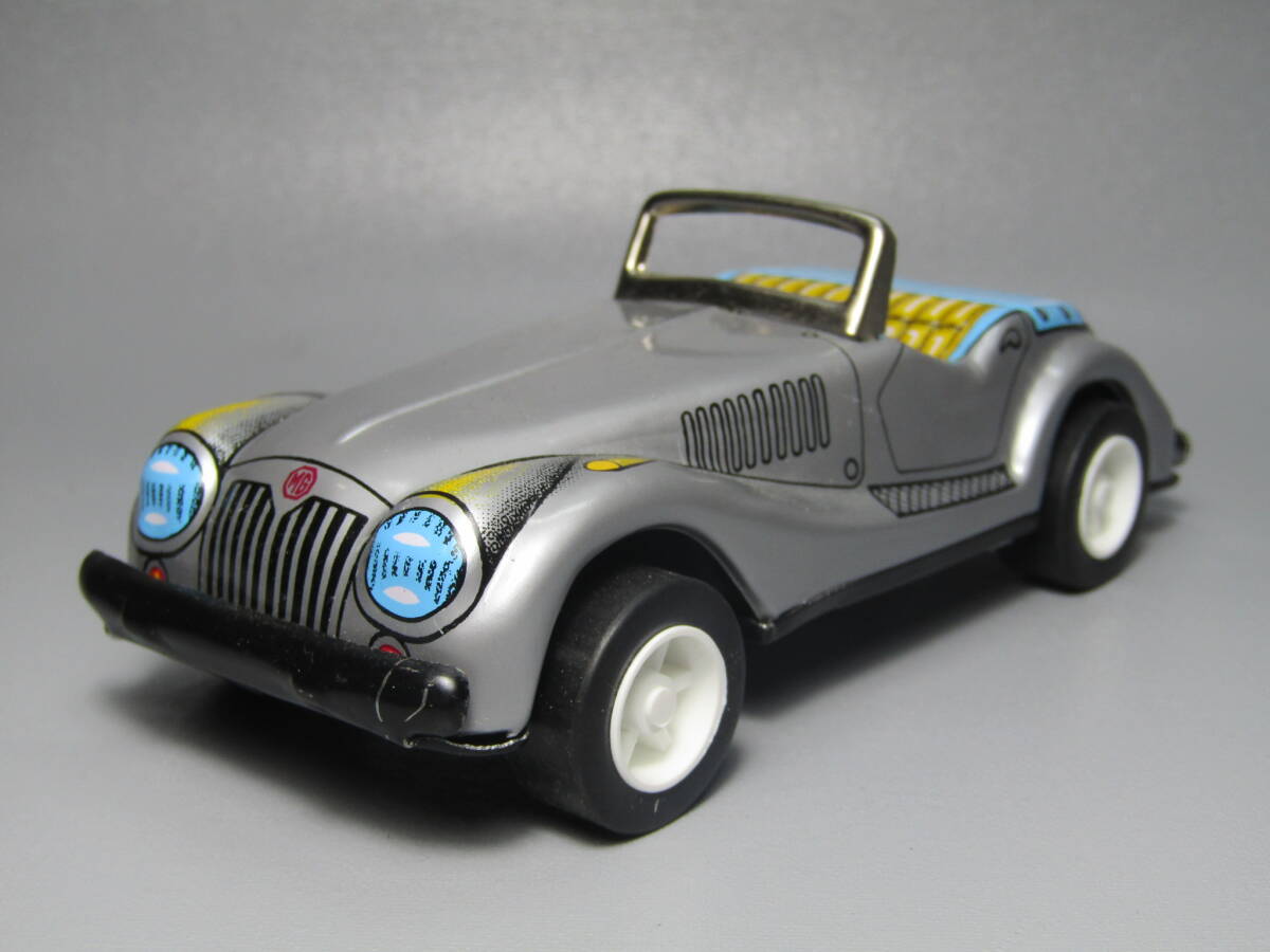 MG TF ブリキ Made in Japan 日本製 オモチャ自動車 三幸製作所 昭和 retoro レトロ フリクション TD MGB BMC B A 美品 シルバー拍卖