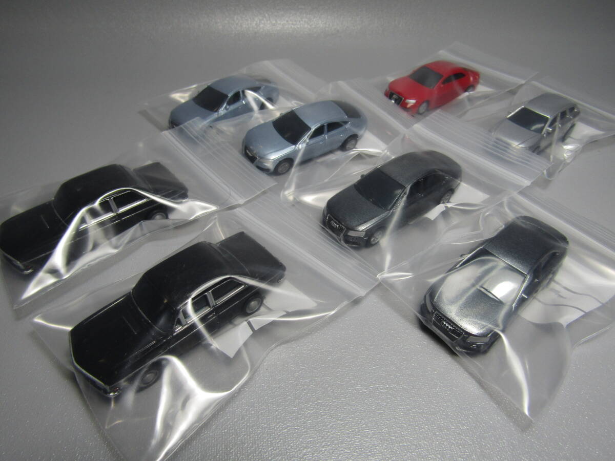 Audi アウディ アウトウニオン サントリーボス アウディコレクション ジオラマ 8台 72 黒x2 RS5 赤x1 A6 Avant ワゴンx1 A4x2A7x2 クーペ拍卖