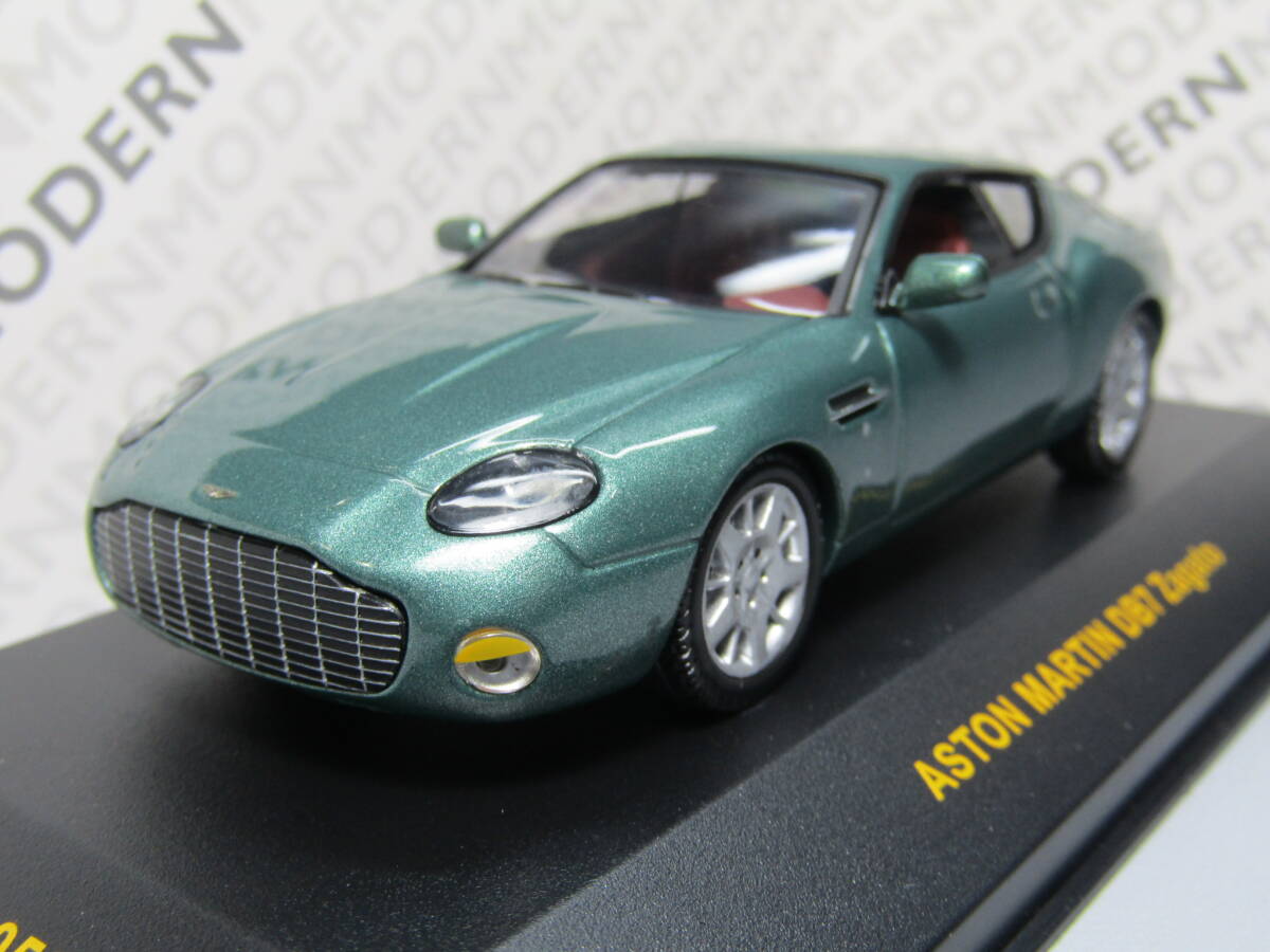 Aston Martin アストンマーチン 1/43 アストンマーティン 2003~4 Aston Martin DB7 Zagato 名車 GB Green ザガート 伊英 ixo イクソ 拍卖