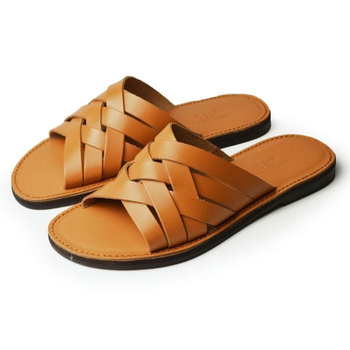 新品■26.5~27cm 本革 日本製 レザー サンダル 防滑 フラットソール 軽量 メンズ クロスベルト アウトドア 靴 DECT デクト【エコ配送】拍卖