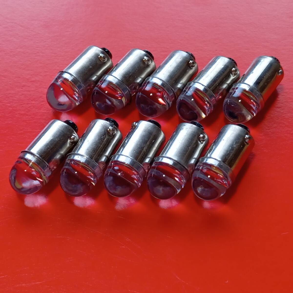 新作!100個 角マーカー用 BA9S 12V 24V レンズ LED 電球 オレンジ アンバー デコトラ拍卖