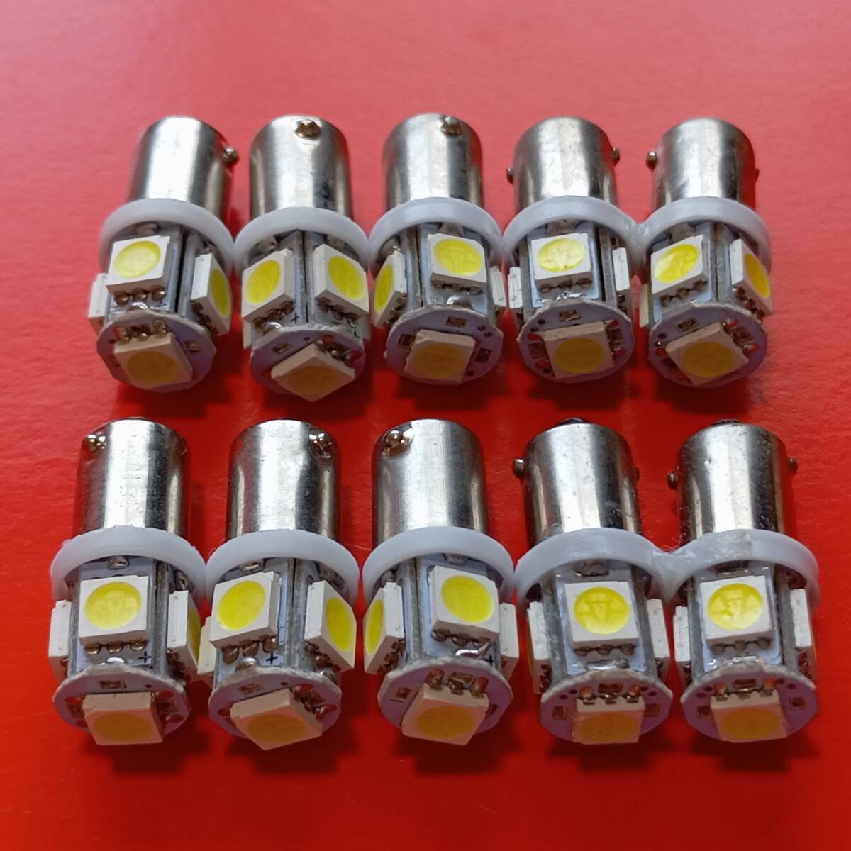 100個 角マーカー用 BA9S 12V 24V LED 電球 ホワイト 白 デコトラ拍卖