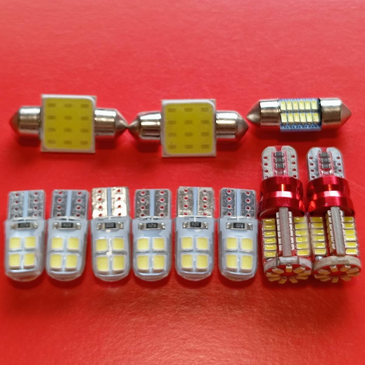 VOXY ヴォクシー ZRR70系 NOAH ノア 超爆光 T10 LED ルームランプ ナンバー灯 バックランプ スモール11点セット /57/c8/t31/t28拍卖