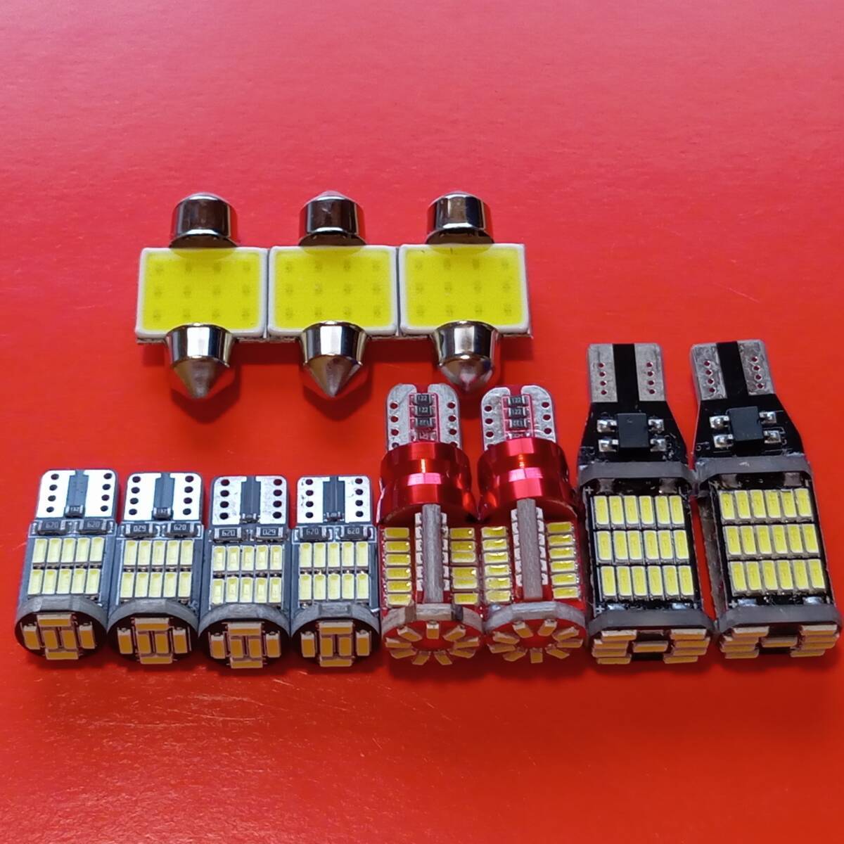 爆光11個セット!ZRR70系 ヴォクシー T10 LED ルームランプセット ポジション ナンバー灯 バックランプ ホワイト トヨタ 45/57/26/t31拍卖