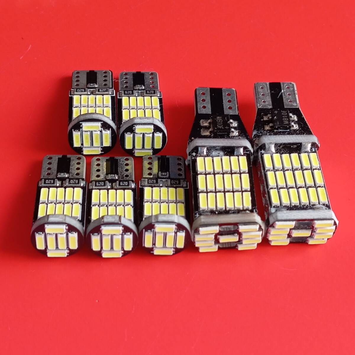 爆光7個セット!エブリィバン DA64系 DA17V バックランプ ポジション球 ナンバー灯 T10 LED ルームランプ ホワイト /スズキ 45/26拍卖