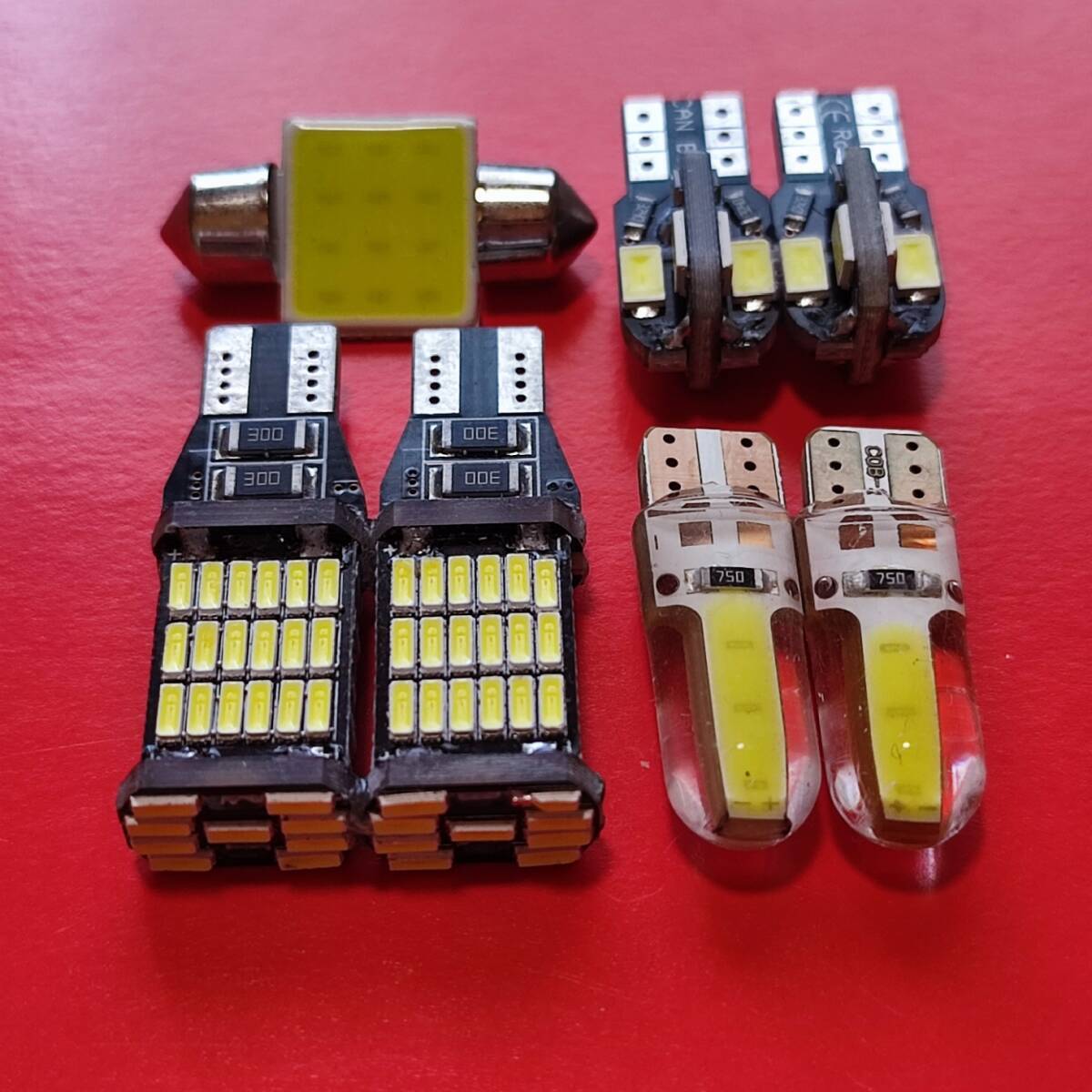 超爆光!エブリィワゴン DA64系 DA17W ルームランプ バックランプ ポジション 7個セット T10 LED ホワイト スズキ /45/6/8/t31拍卖