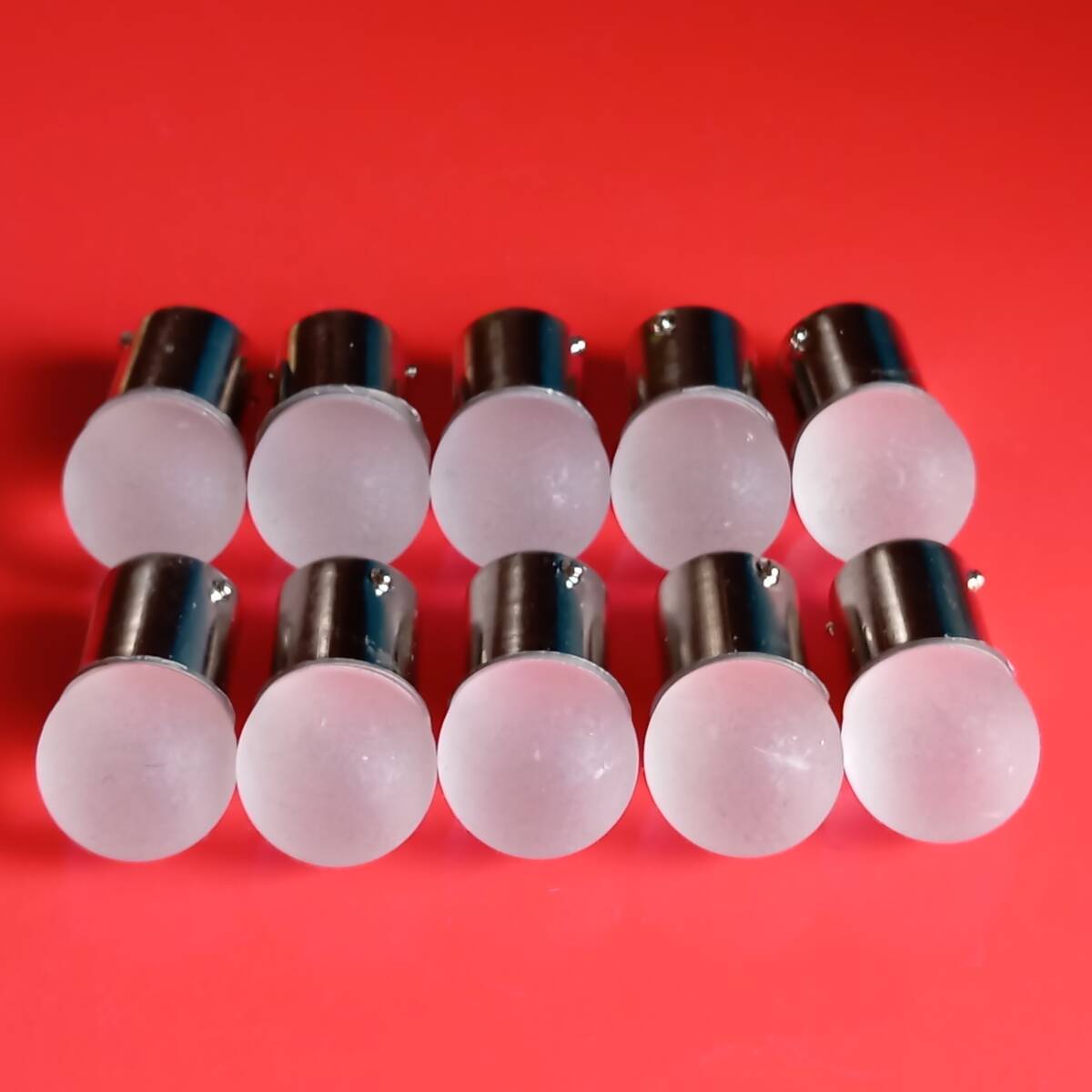 新作! 24V専用設計 BA15S S25 LED ホワイト 10個セット 平行ピン サイドマーカー バスマーカー ナマズ デコトラ レトロ 大型車 トラック拍卖