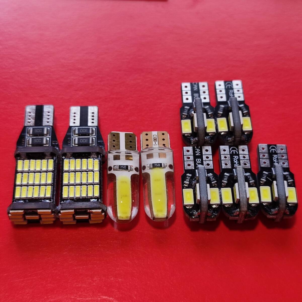 超爆光!アクア NHP10 前期 T10 LED ルームランプ バックランプ ポジション球 ナンバー灯 9個セット ホワイト トヨタ /45/6/8拍卖