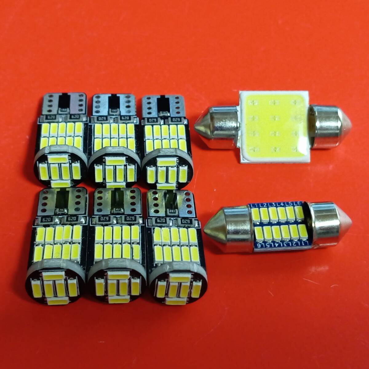 爆光!30系 プリウス TOYOTA ZVW30 前期/後期 T10 LED 室内灯 ルームランプセット ホワイト トヨタ /26/t31/t28拍卖