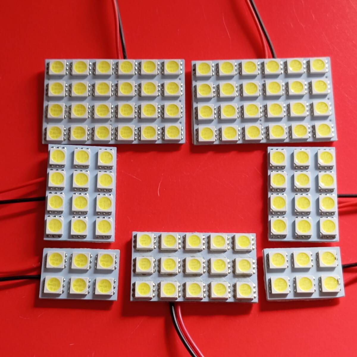 200系 ハイエース5型 超爆光! T10 LED ルームランプ 7個セット ホワイト トヨタ /s24/s15/s12/s6拍卖